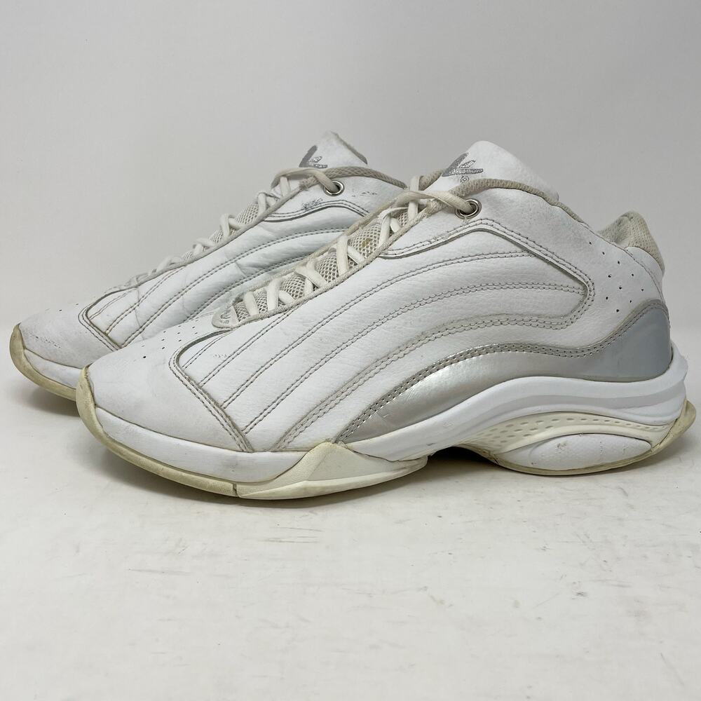 Athletic Works White Silver Charger Basketball Shoes Mens 10.5
